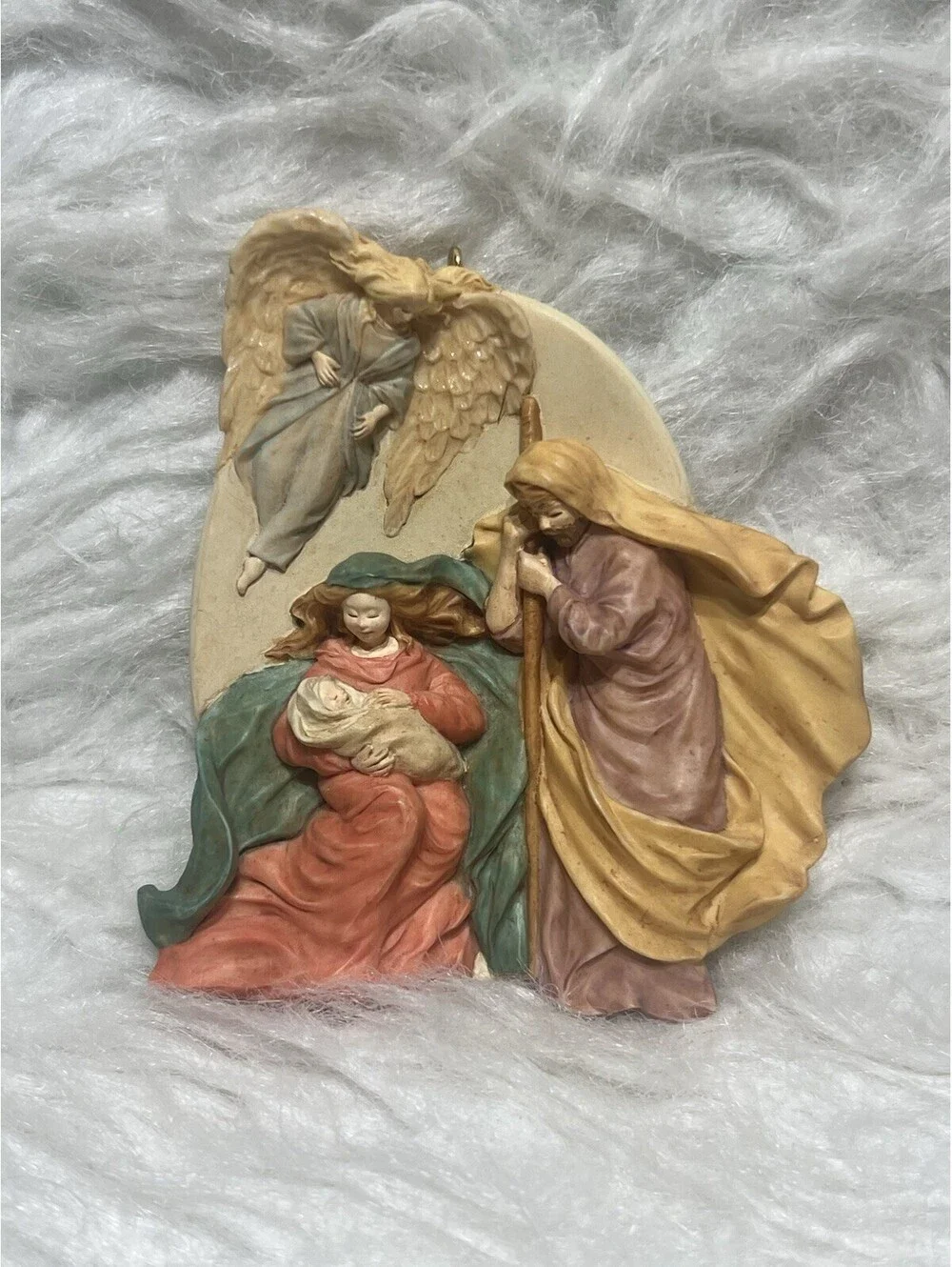Hallmark Christmas Nativity Ornament “A Child Is Born The World Rejoices” 1995